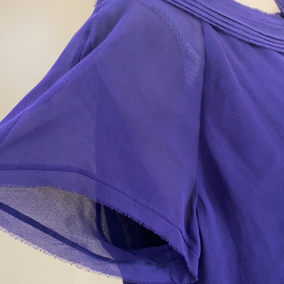 Talbots Short  Sleeve Shell Silk size 14 Petite - Picture 7 of 14